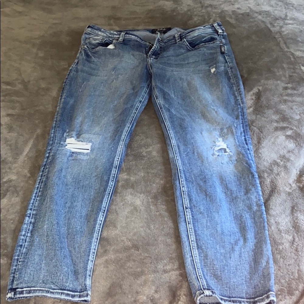 Silver capris